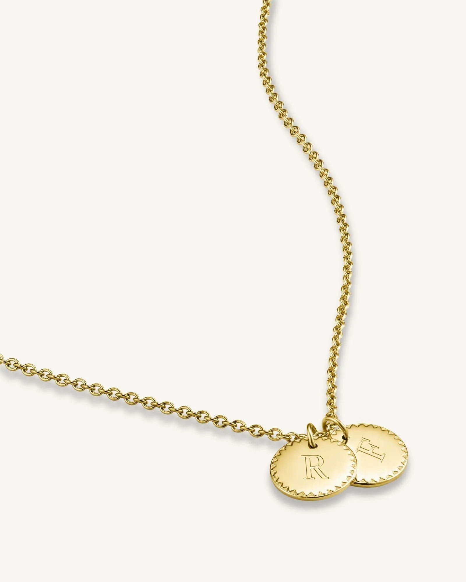 2 Coin Charm Necklace