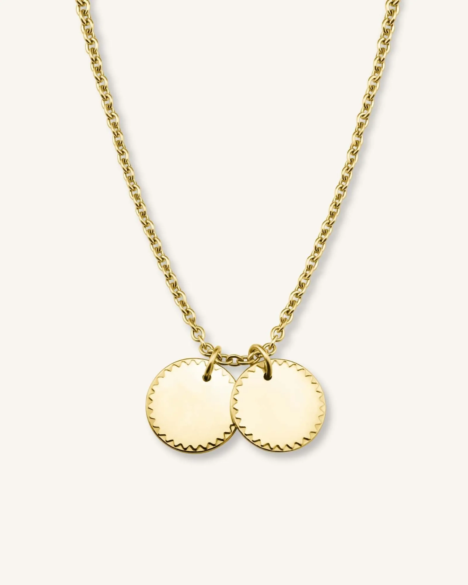 2 Coin Charm Necklace