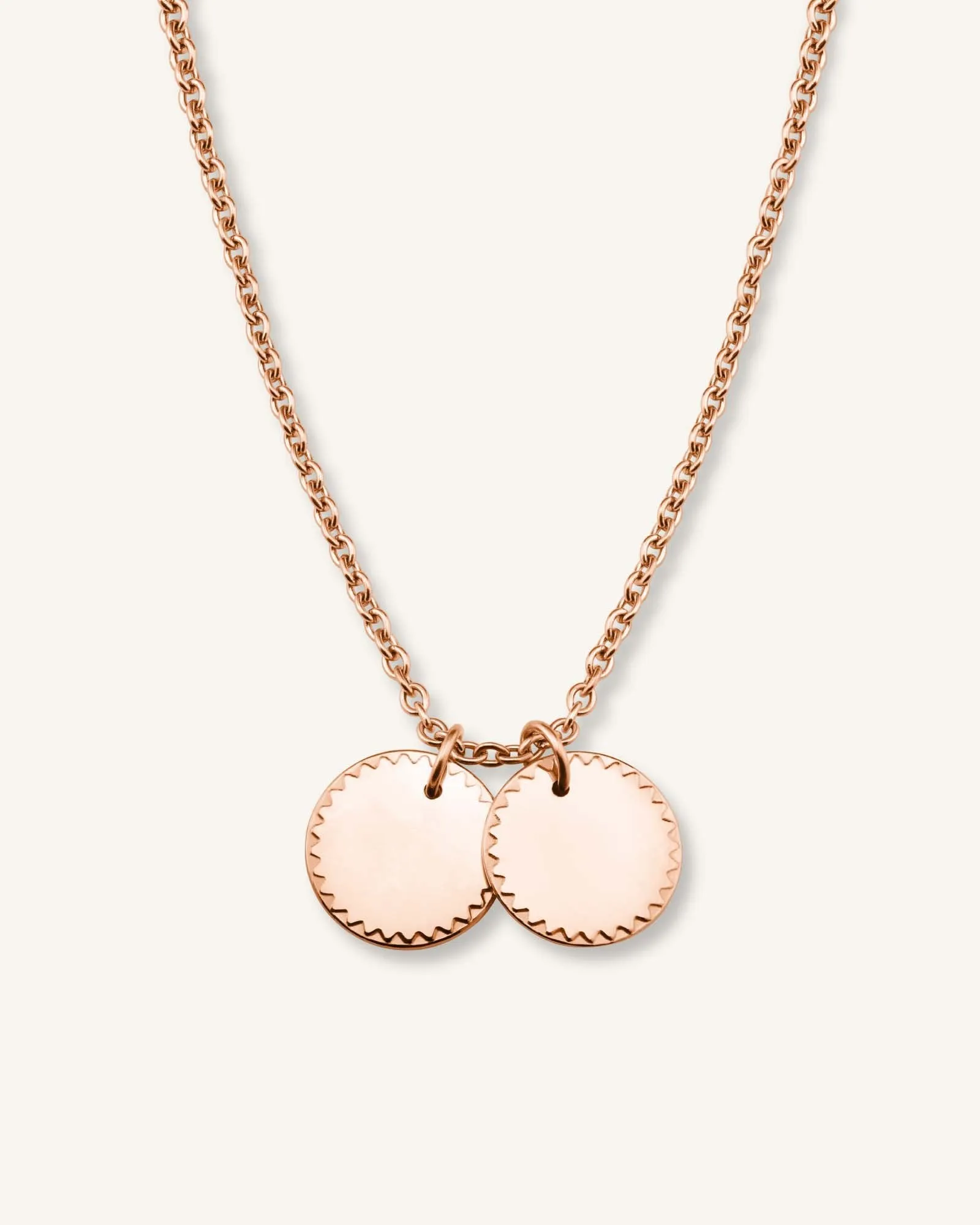 2 Coin Charm Necklace