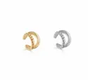 2 Color Ways - Small Split Earring Cuff in Silver or Gold