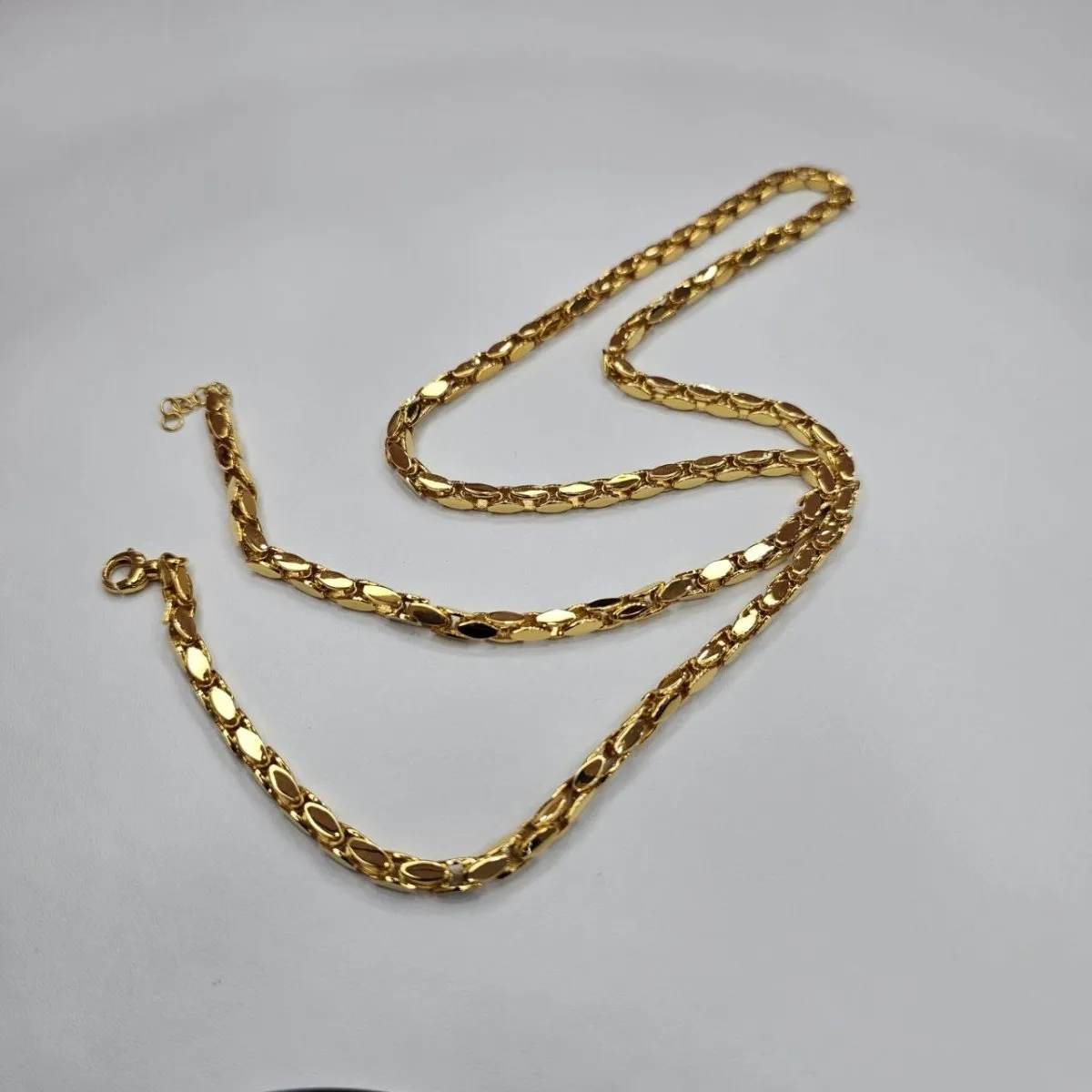 22k / 916 Gold Snake Scale Necklace by Best Gold Shop
