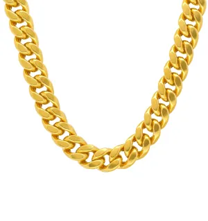 22K Yellow Gold Cuban Link Chain (141.4gm)