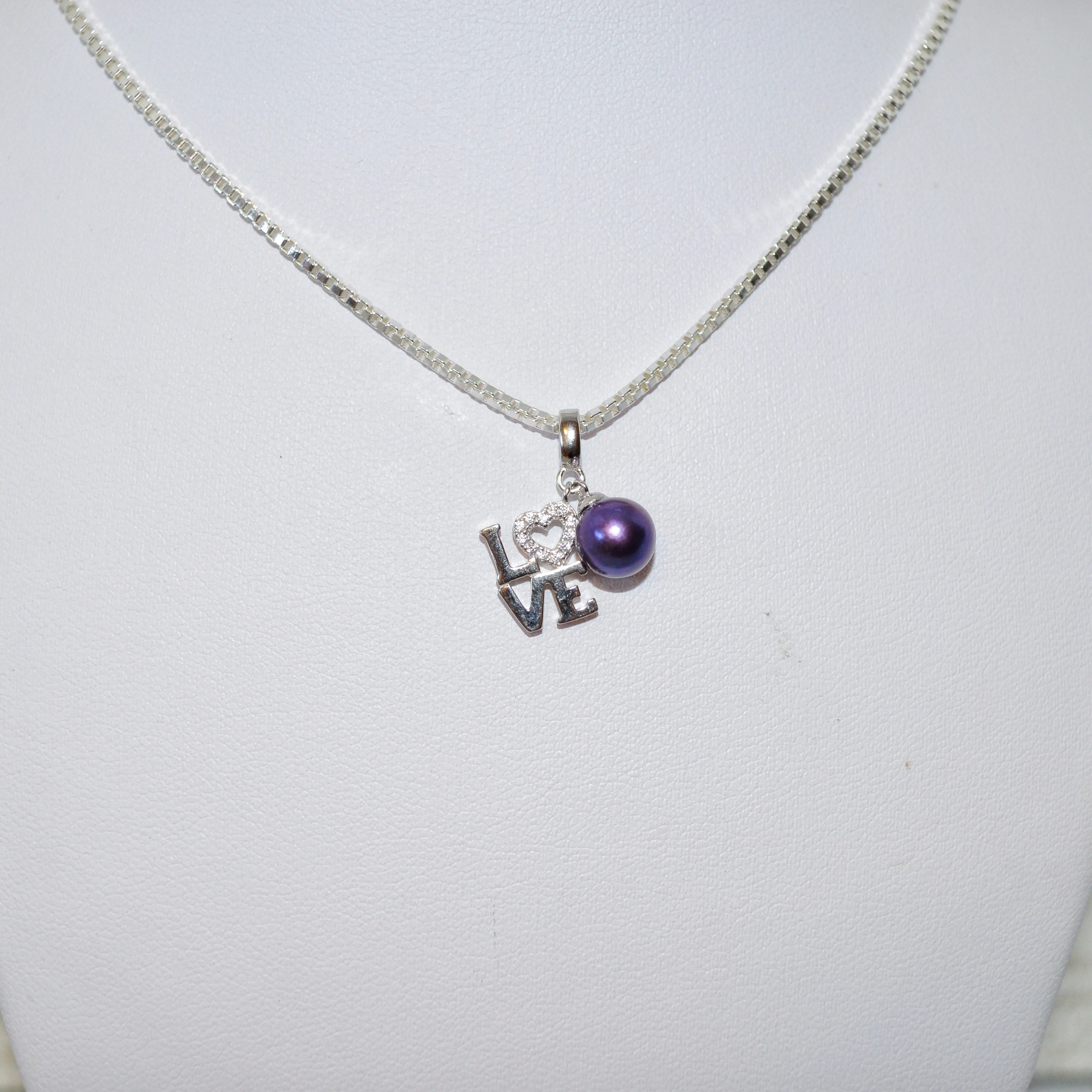 237 - Pendant Mount : LOVE - Sterling Silver
