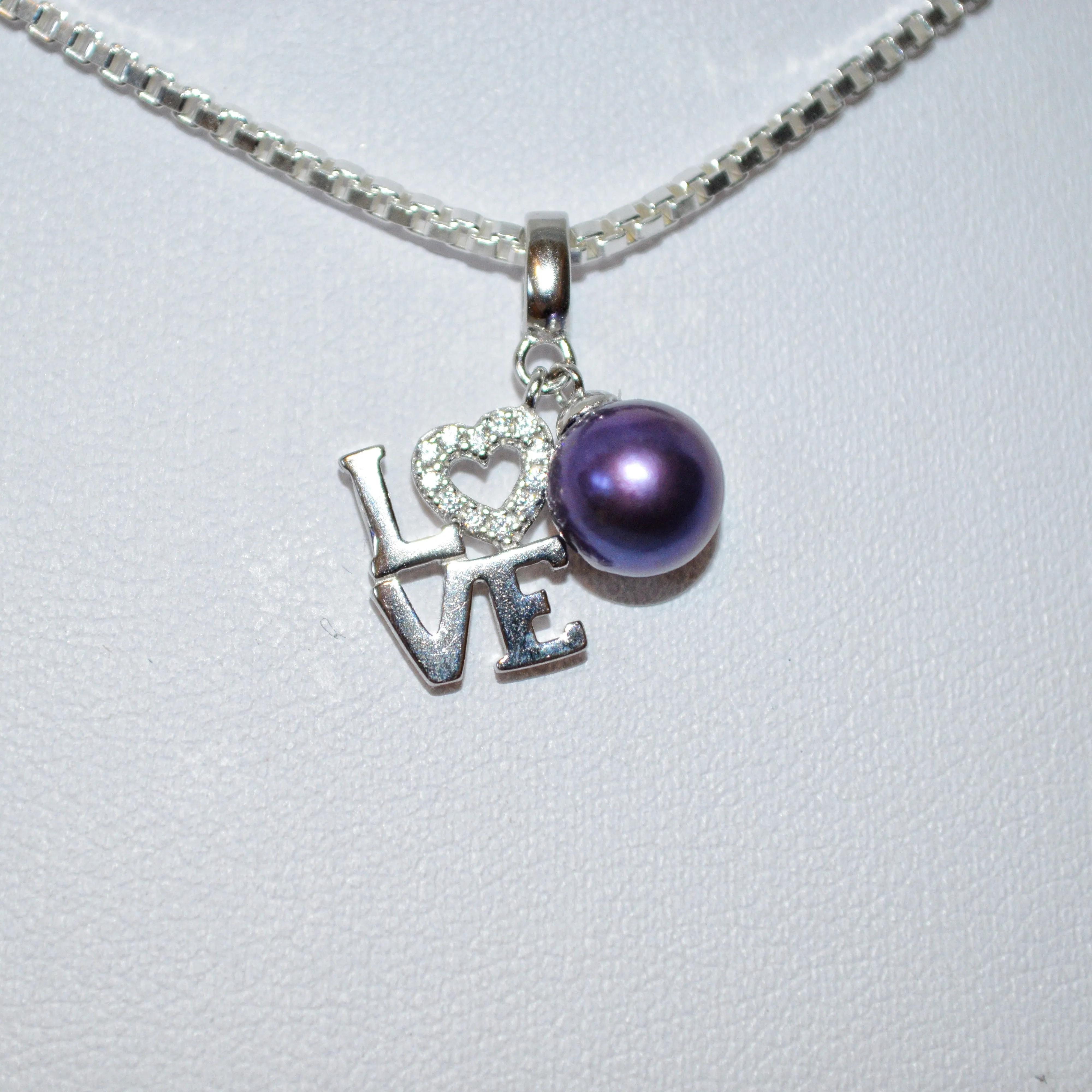 237 - Pendant Mount : LOVE - Sterling Silver
