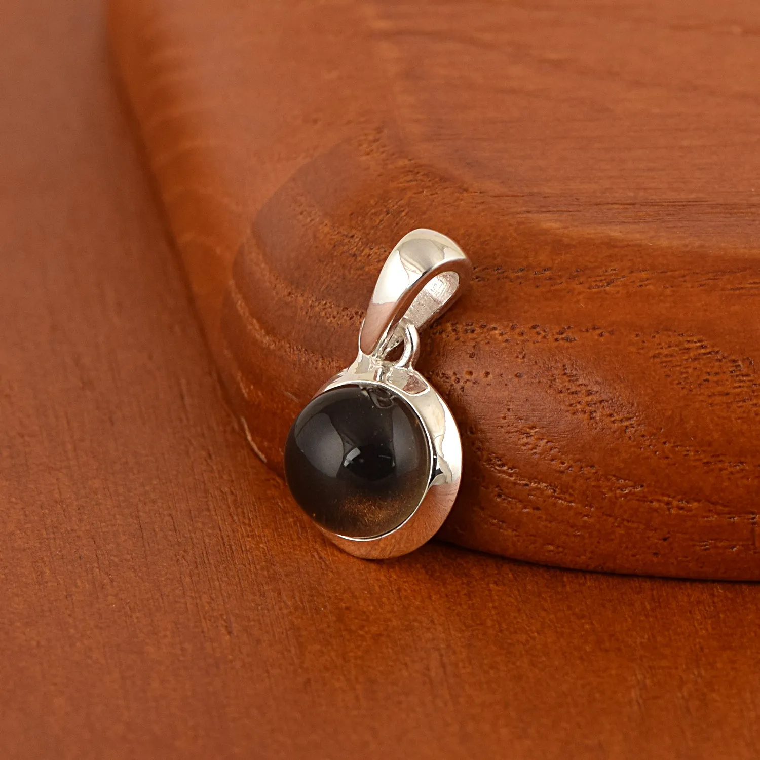 2.45 CTS MOOD STONE PENDANT WITH 925 STERLING SILVER