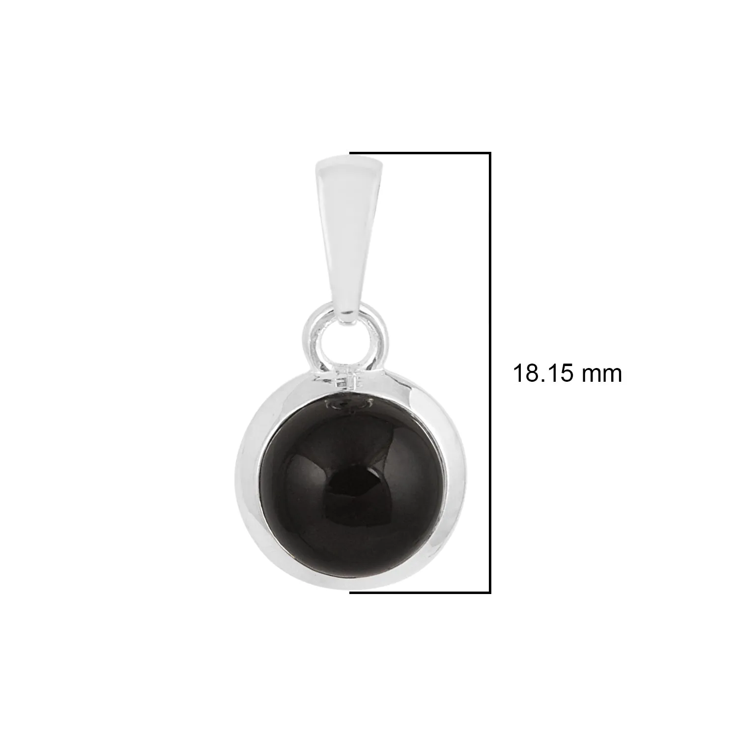 2.45 CTS MOOD STONE PENDANT WITH 925 STERLING SILVER