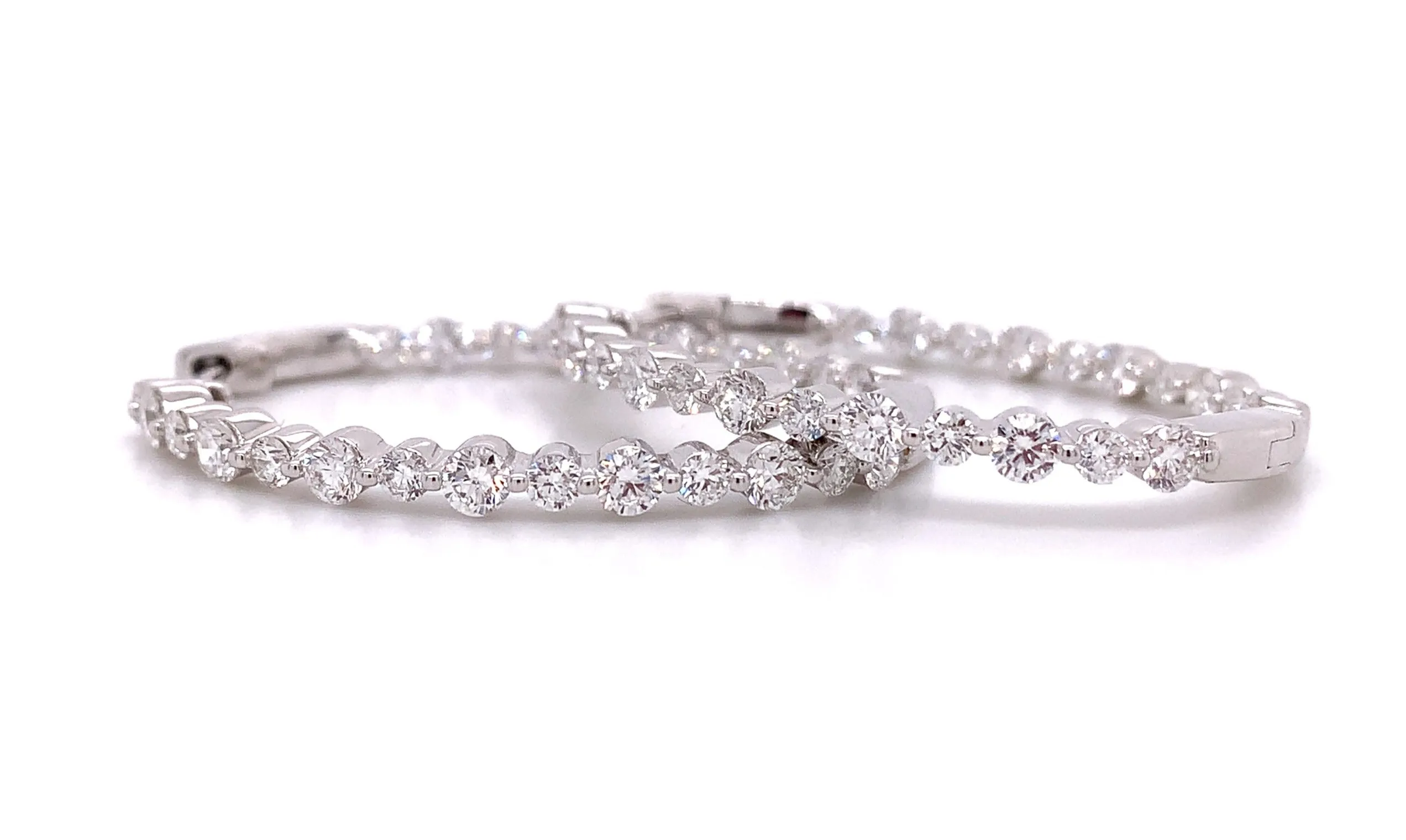 2.50ct tw Inside-out Diamond Hoop Earrings