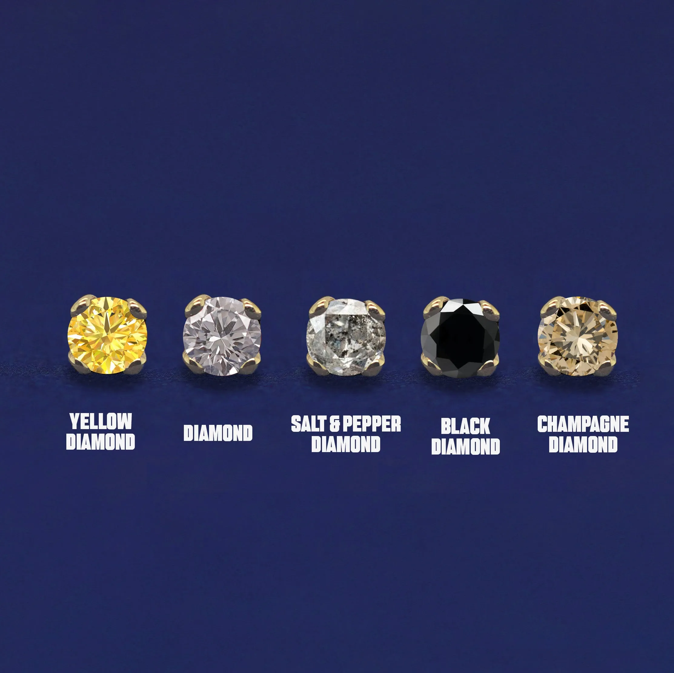 2mm Diamond Earring