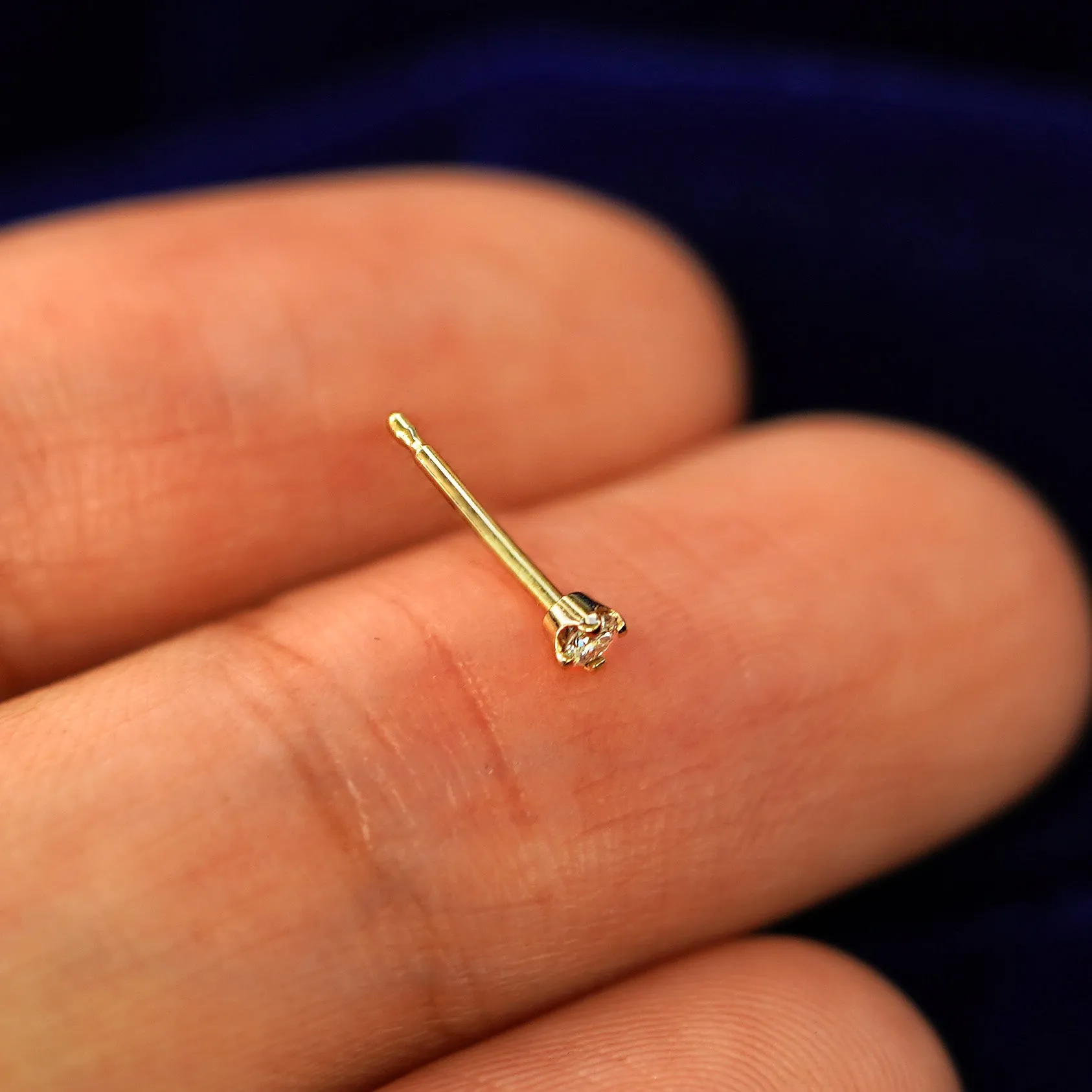 2mm Diamond Earring