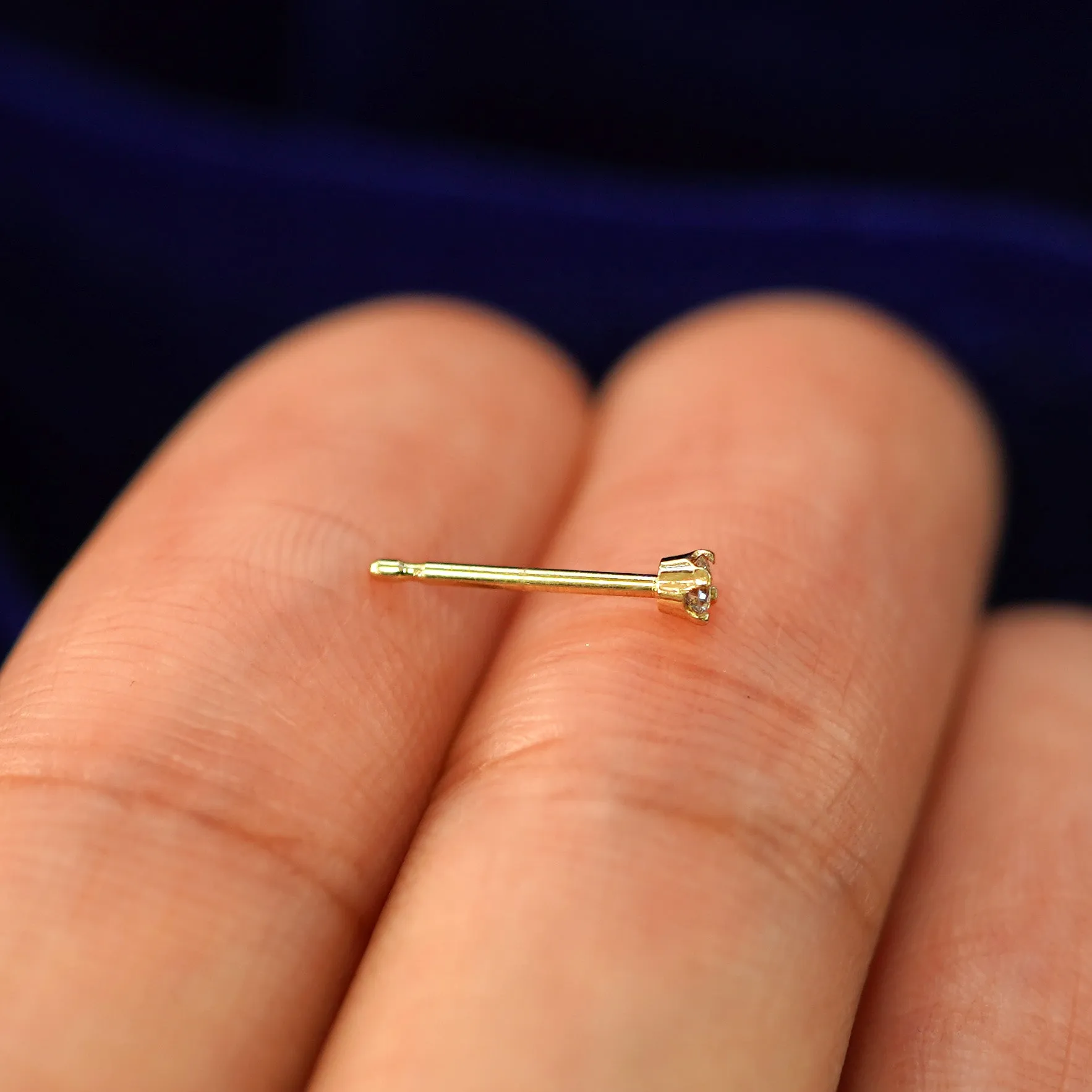 2mm Diamond Earring