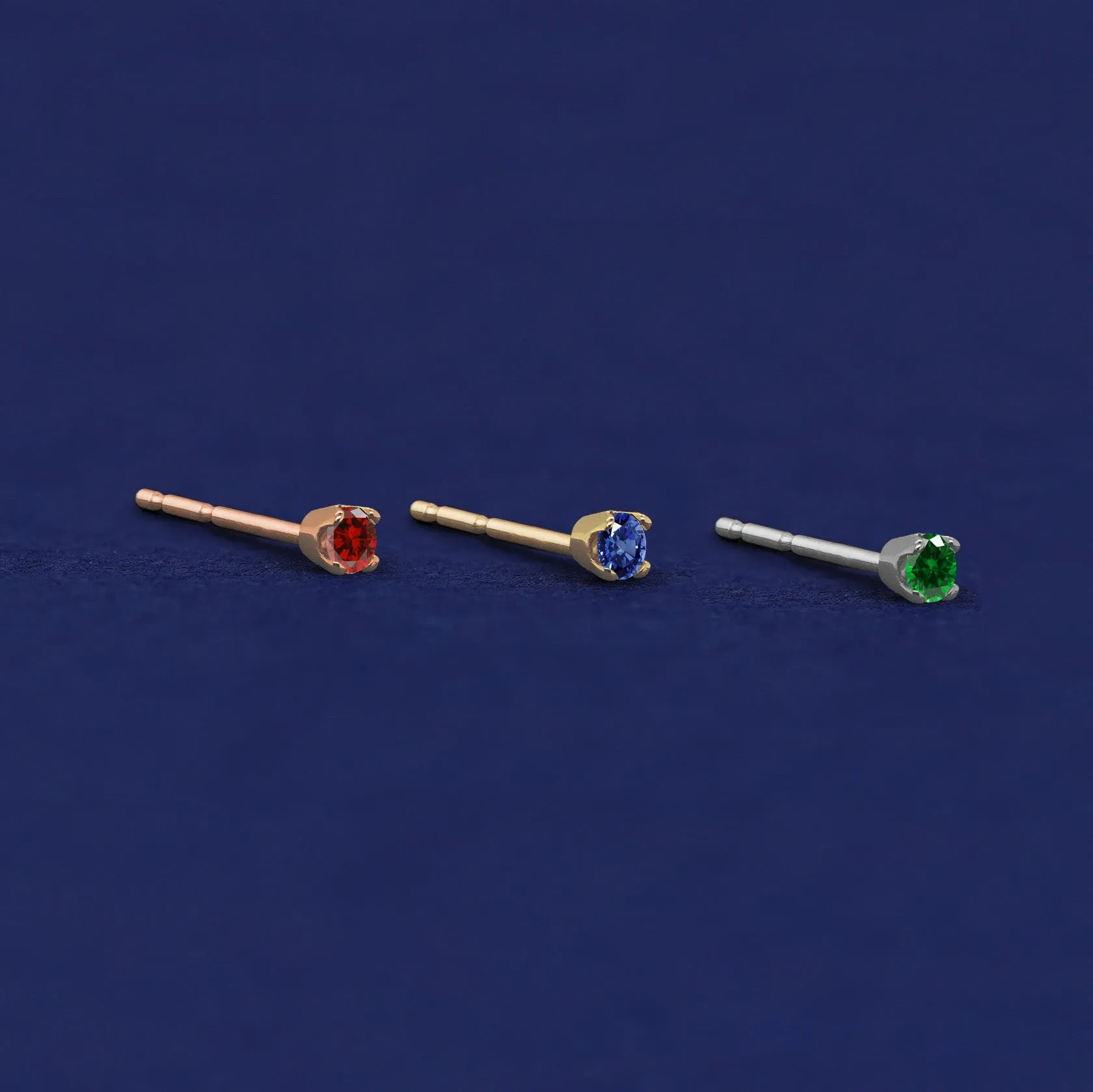 2mm Gemstone Earring
