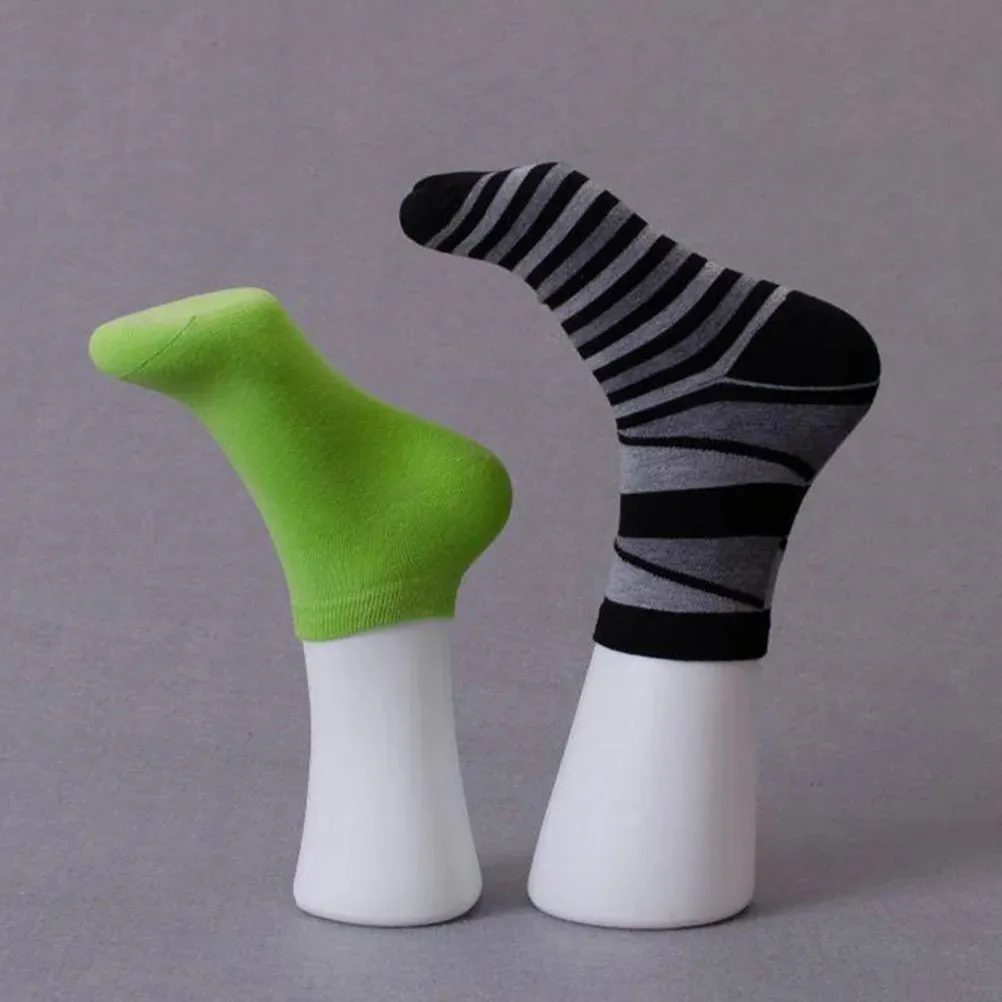 2pcs Foot Sock Mannequin Foot Mold Women'S Socks Photo Display Short