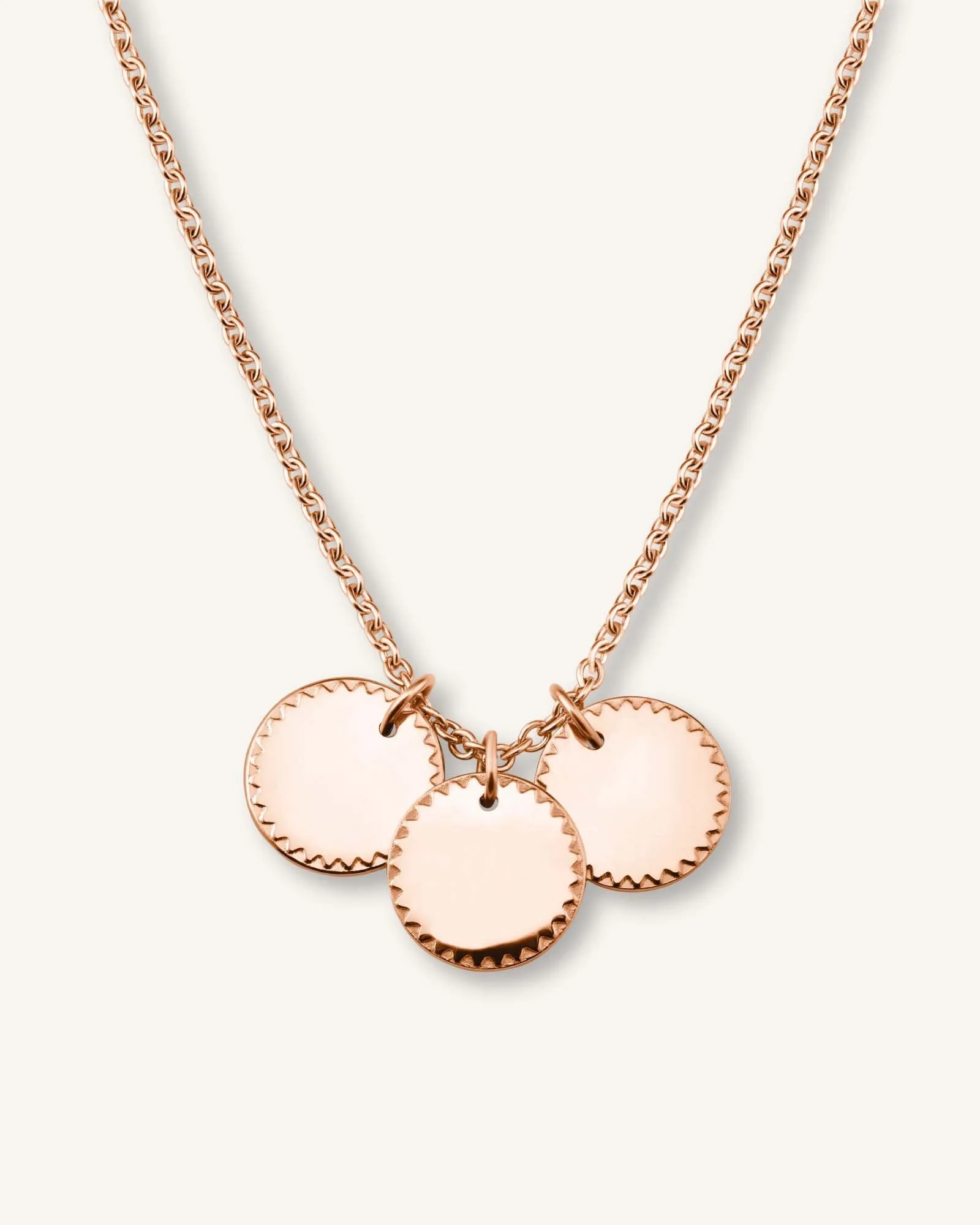 3 Coin Charm Necklace