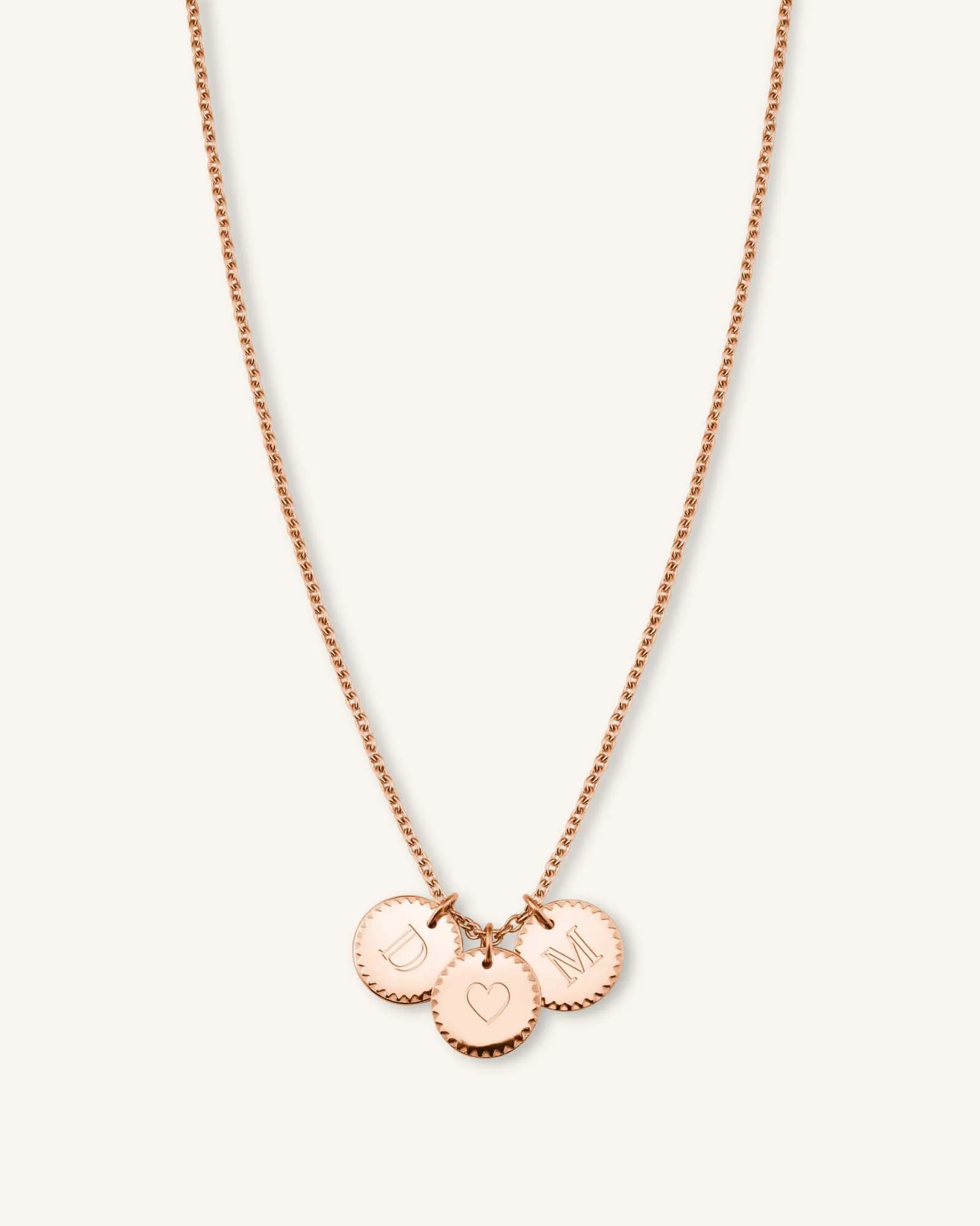 3 Coin Charm Necklace