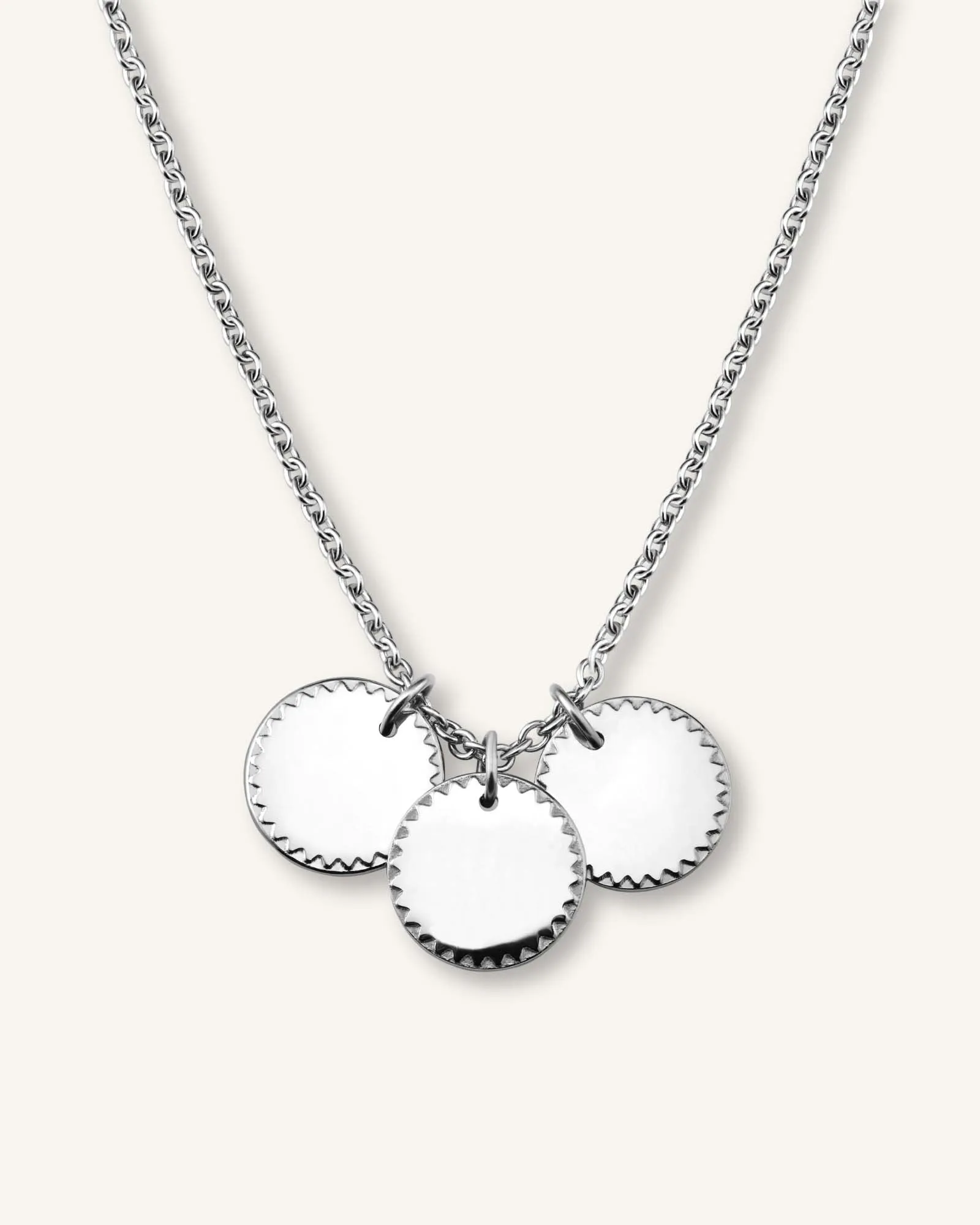 3 Coin Charm Necklace