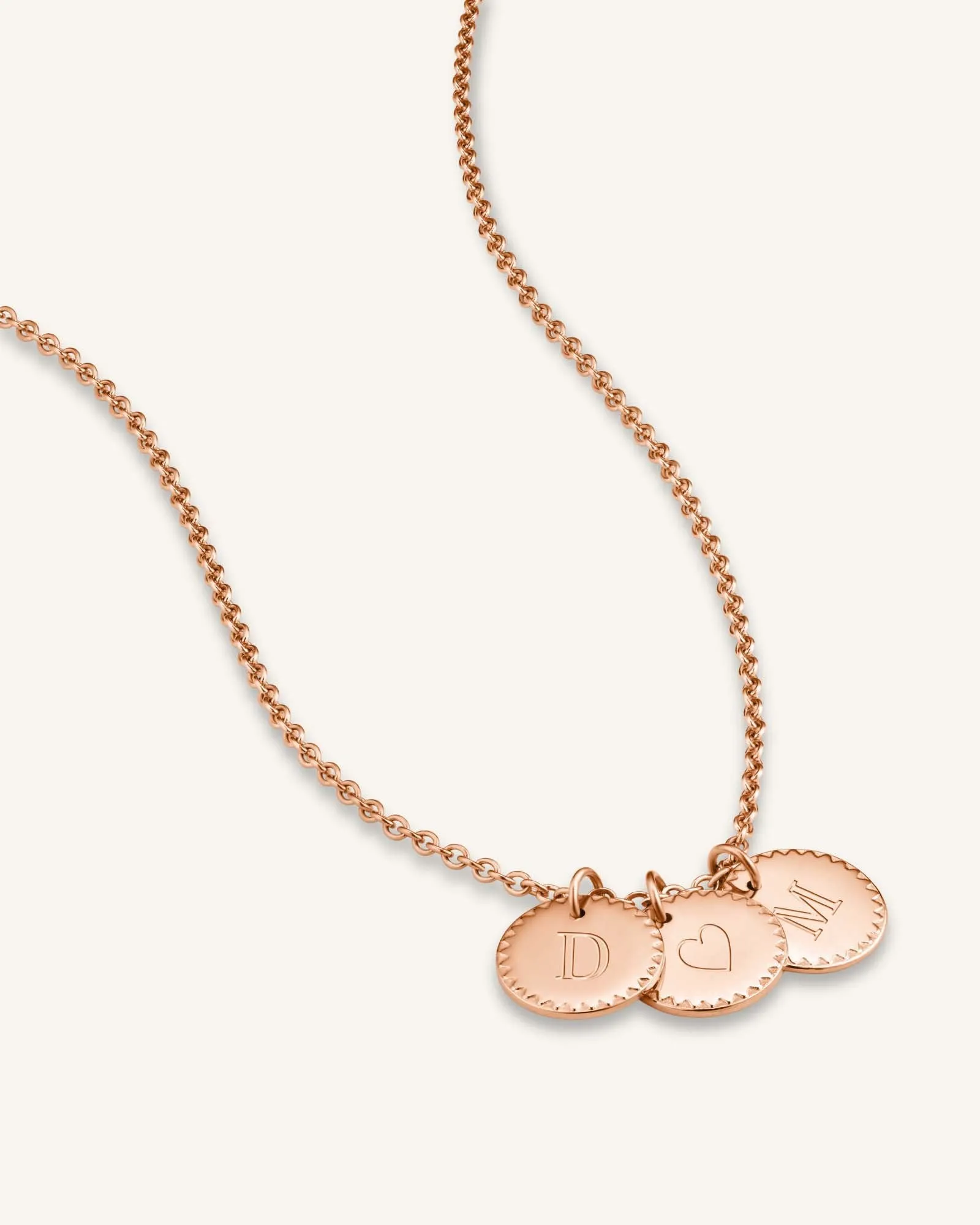 3 Coin Charm Necklace