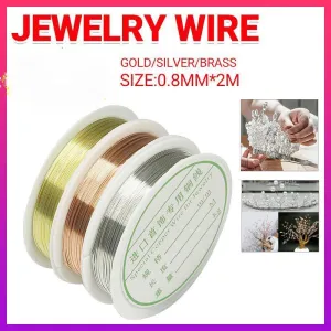6 Roll Beading Wire Jewelry Making Wire Handmade Craft Cord String DIY Jewelry