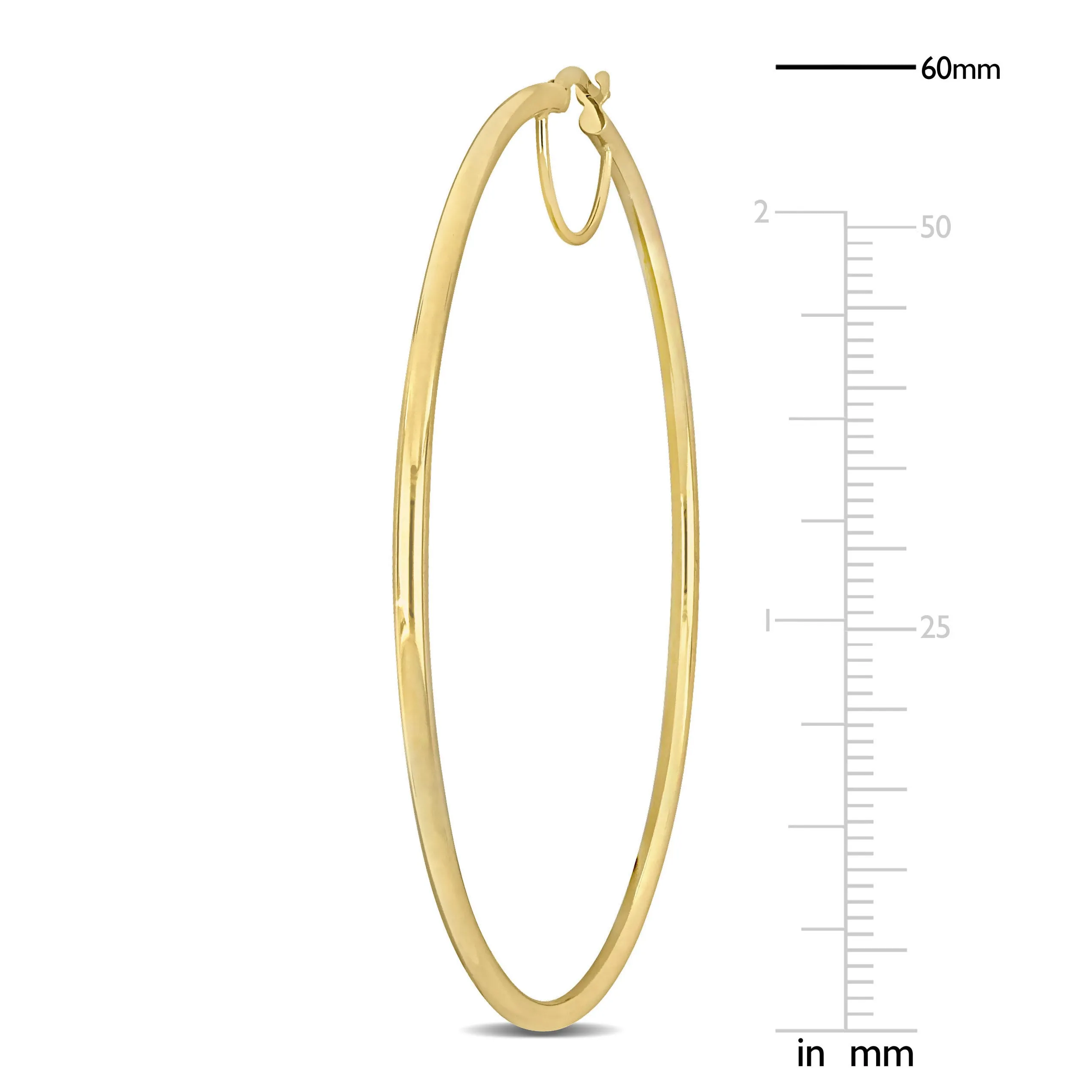 60MM Hoops 14K Gold