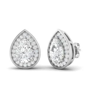 7x5MM Pear Shape Tanzanite 925 Sterling Silver Solitaire Classic Women Earrings