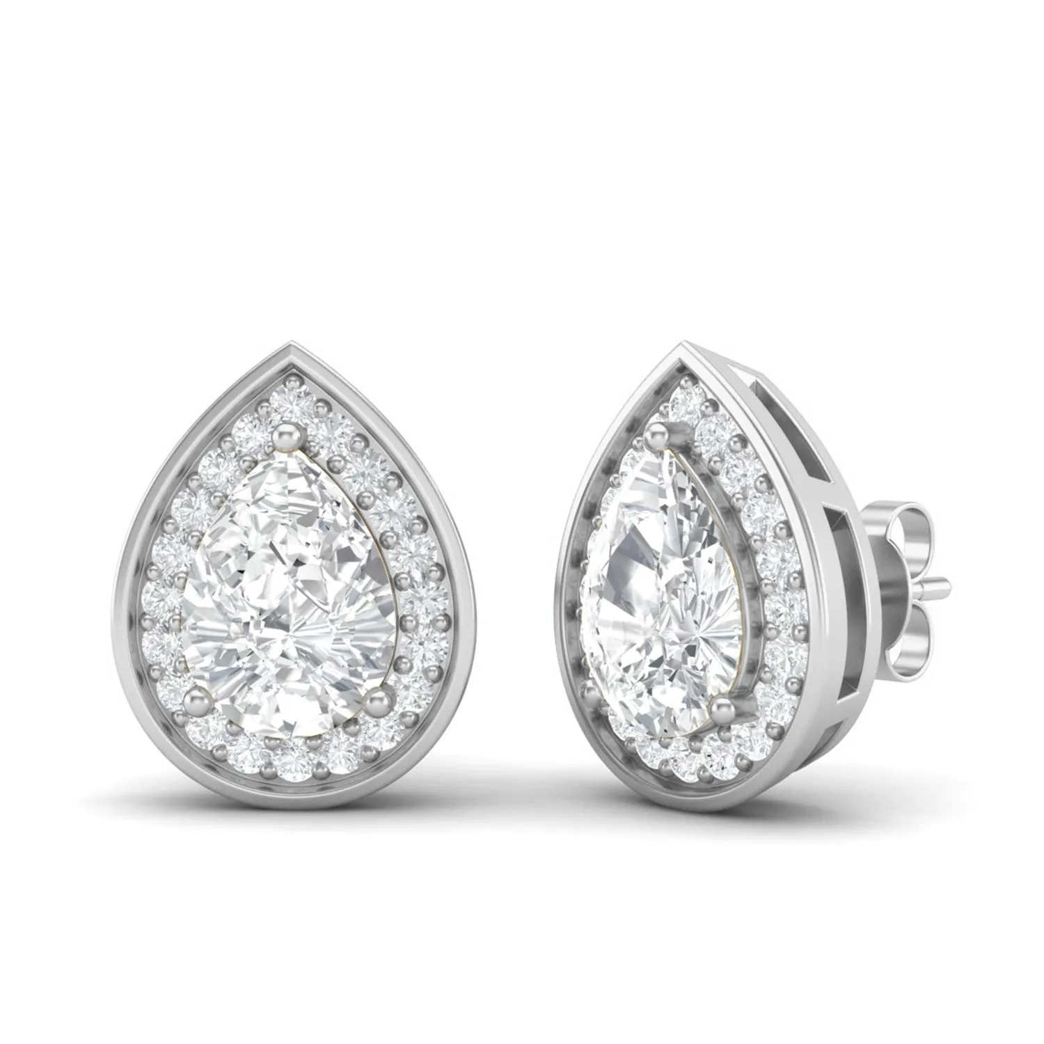 7x5MM Pear Shape Tanzanite 925 Sterling Silver Solitaire Classic Women Earrings