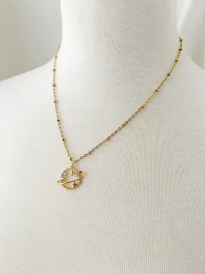 8853JN - Moon and Stars Necklace