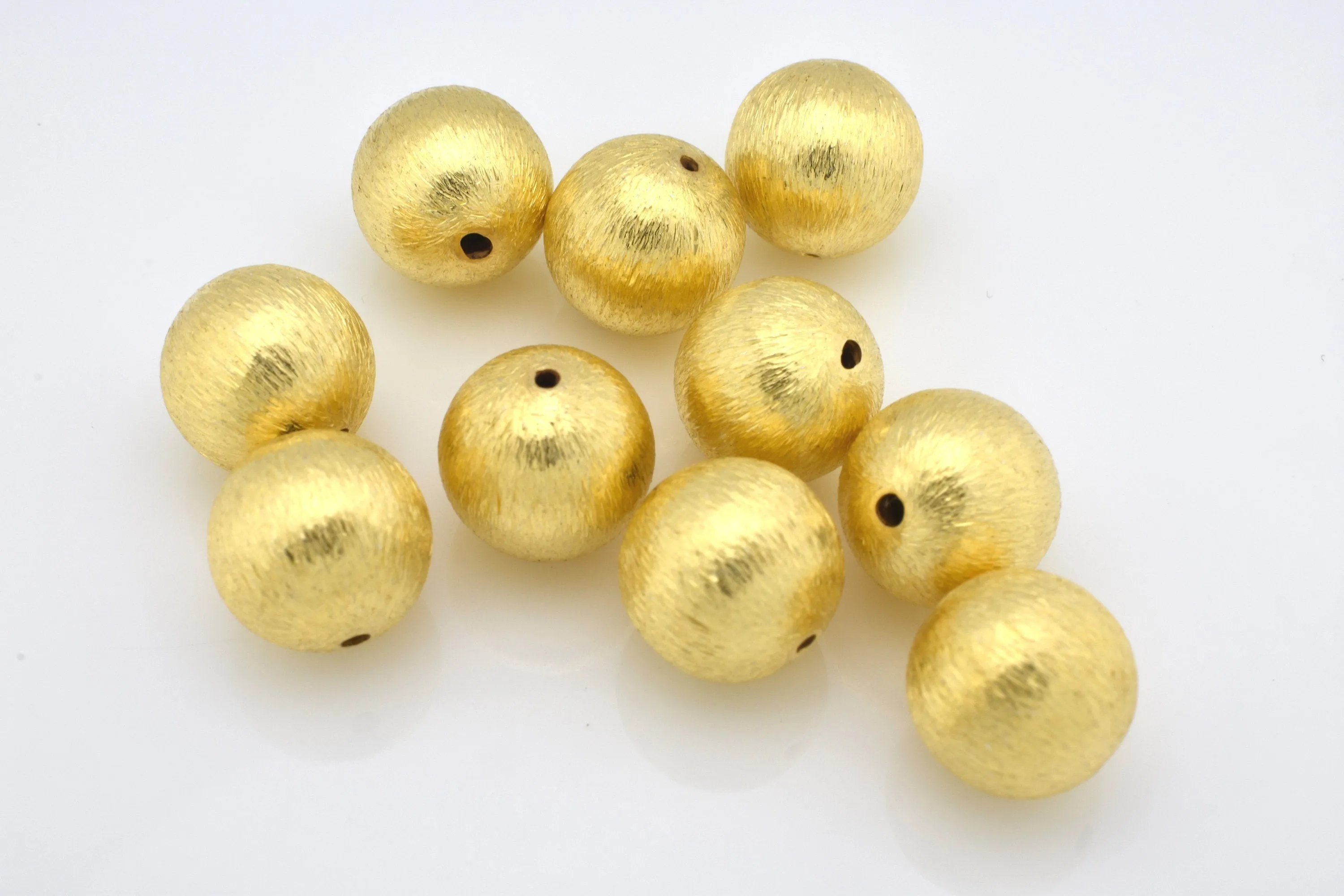 8mm Gold Plated Round Ball Spacer Beads