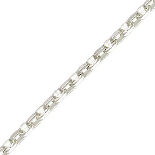 .925 Sterling Silver Diamond Cut Rolo Chain - 1.5mm (1 Foot) #24