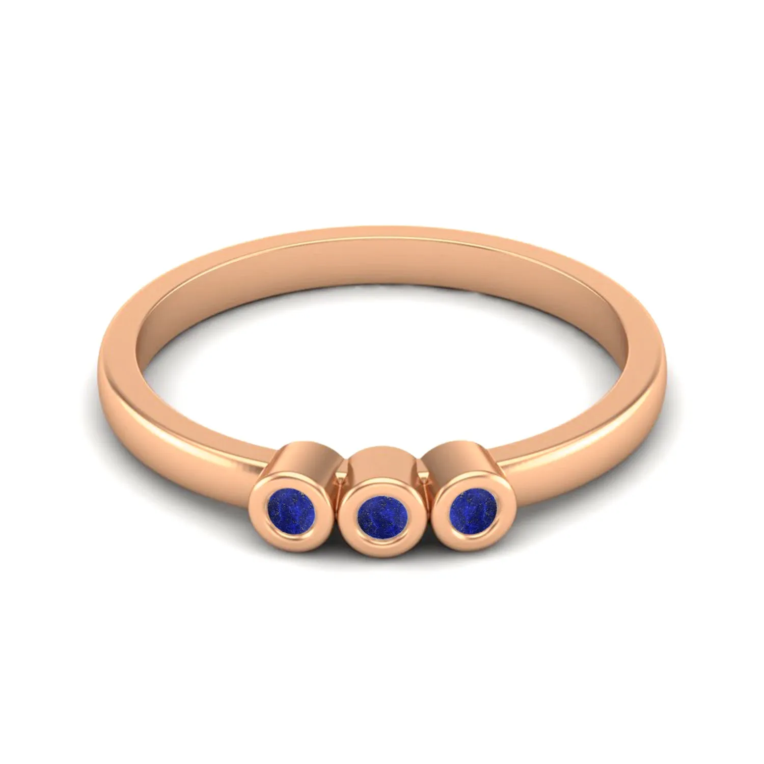 925 Sterling Silver Lapis Lazuli Minimalist Wedding Ring Unique Dainty Delicate Bridal Ring