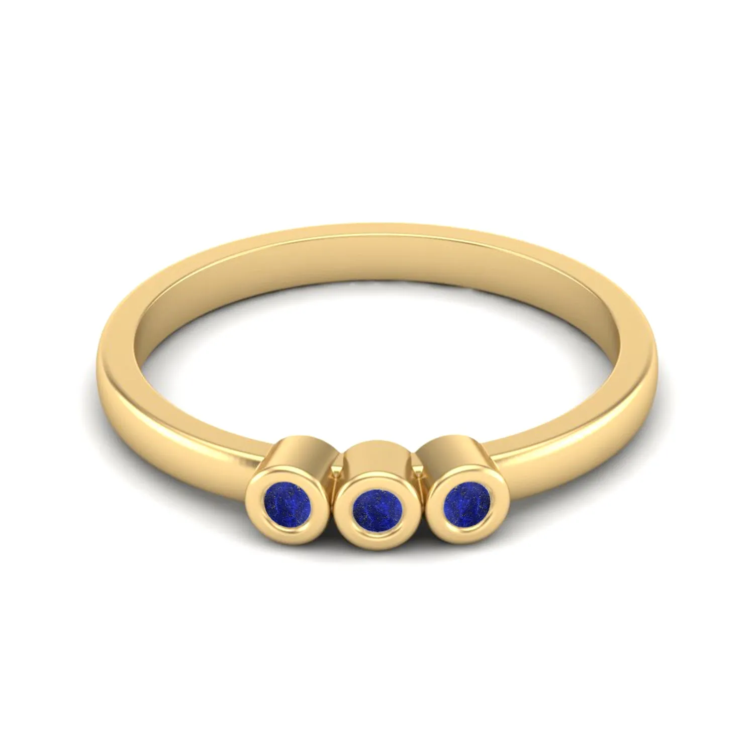 925 Sterling Silver Lapis Lazuli Minimalist Wedding Ring Unique Dainty Delicate Bridal Ring