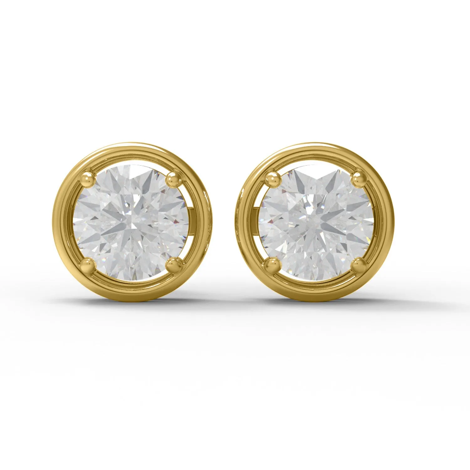 925 Sterling Silver Moissanite E Color VS1 Clarity Brilliant Cut Earrings For Women