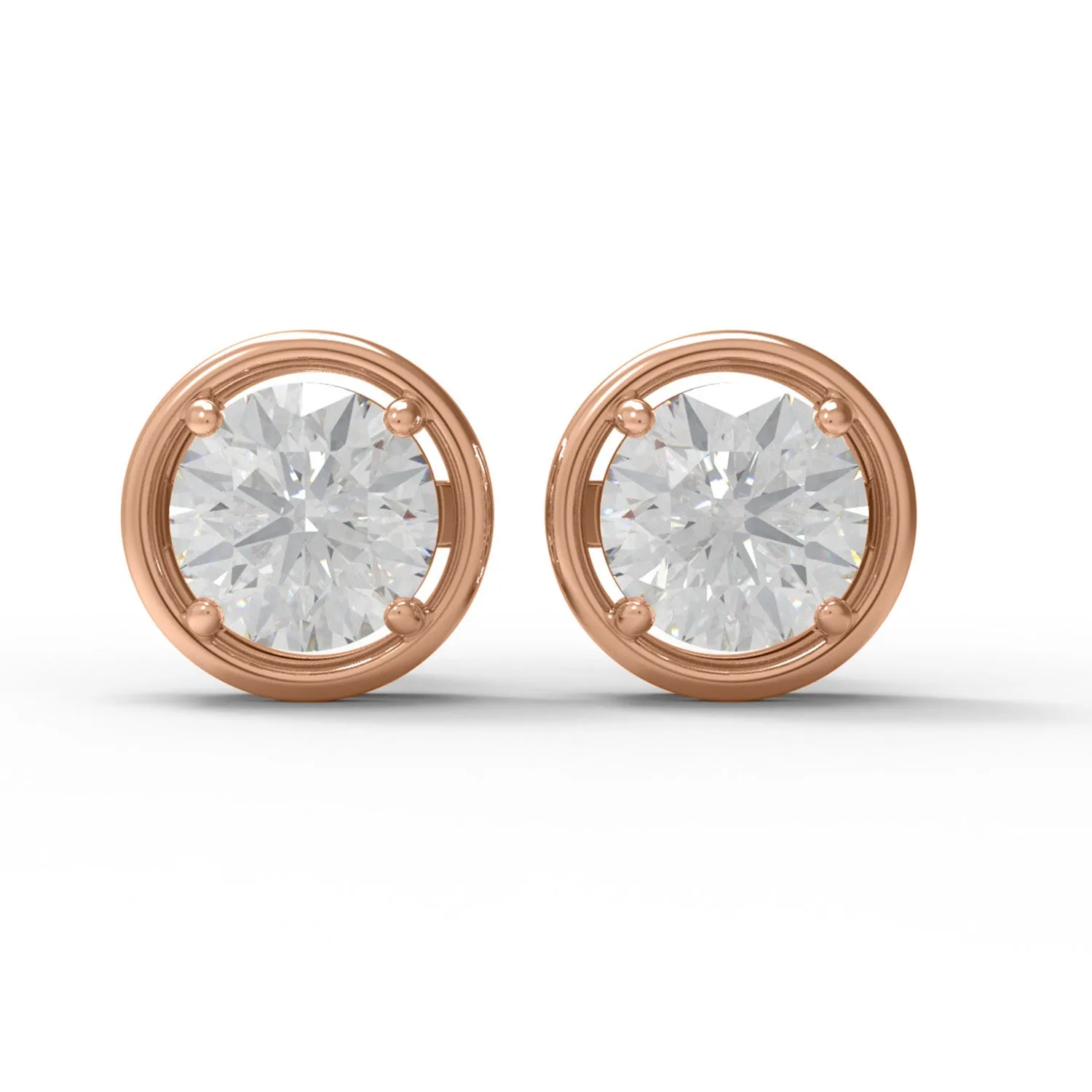 925 Sterling Silver Moissanite E Color VS1 Clarity Brilliant Cut Earrings For Women