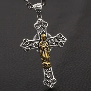 925 Sterling Silver Pendant Gothic Cross Jewelry