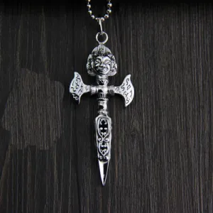 925 Sterling Silver Pendant Religious Vajra Jewelry