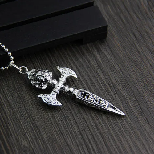 925 Sterling Silver Pendant Religious Vajra Jewelry