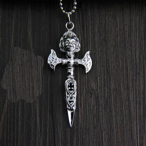 925 Sterling Silver Pendant Religious Vajra Jewelry