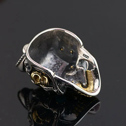 925 Sterling Silver Pendant Skull Hip Hop Jewelry