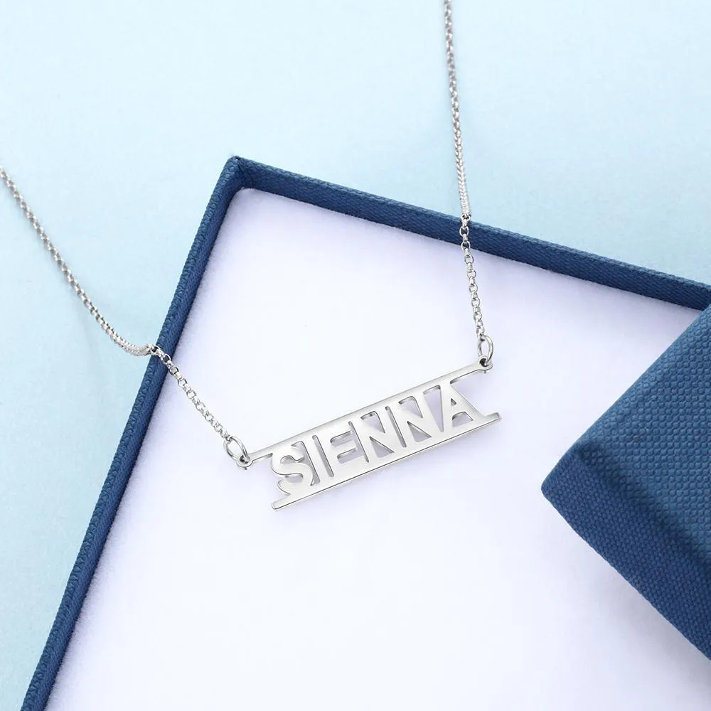 925 Sterling Silver Personalized Name Necklaces, Customized Gift Jewelry