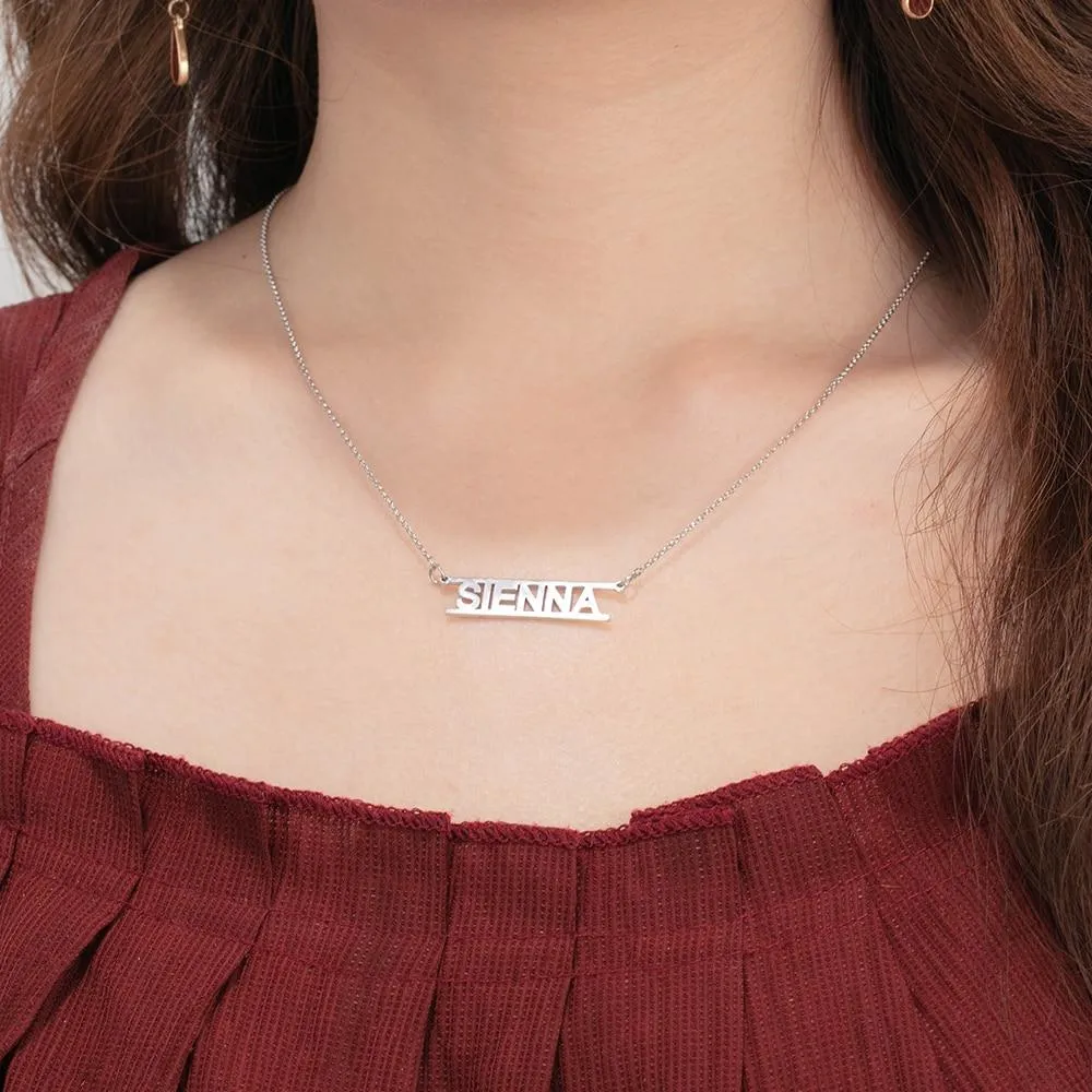 925 Sterling Silver Personalized Name Necklaces, Customized Gift Jewelry