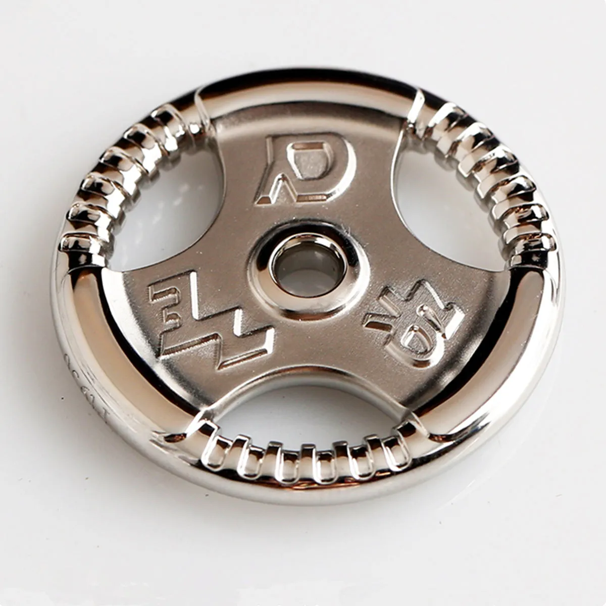9K Gold Personalized Powerlifting Weight Plate, Unique Gym Fitness Jewelry