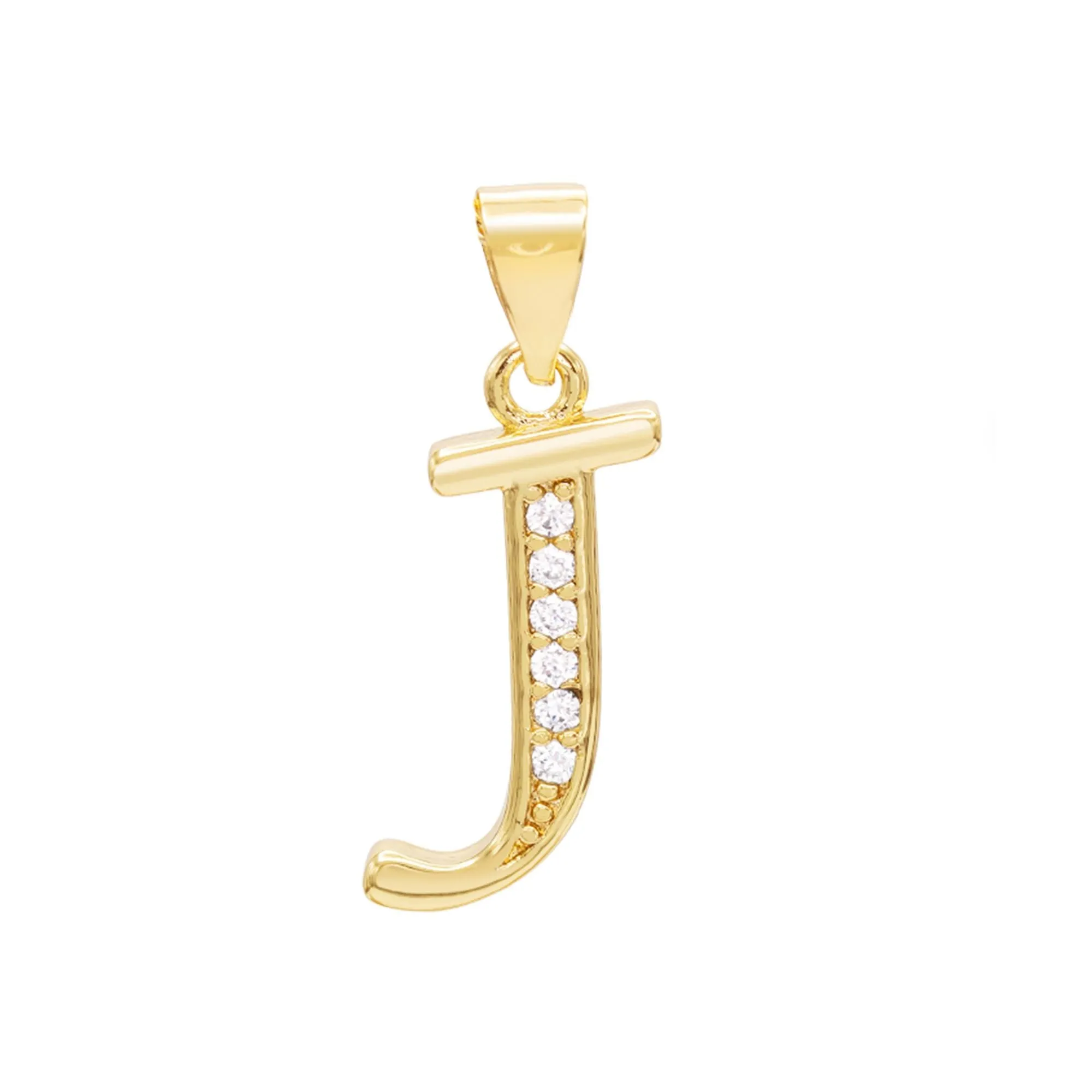A-Z Initial Letter Pendant 14K Gold Filled Cubic Zirconia Figaro Chain Anklet 10" Set 2.4 mm  Women Jewelry