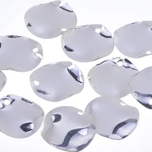 About 12mm brass Electroplate anomaly round pendant Mini Pendant Charms Jewelry Making Charm silver 20pcs