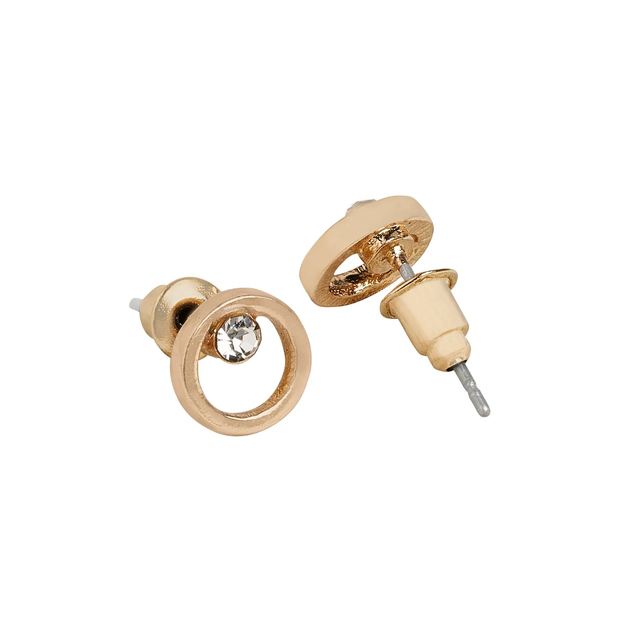 Accessorize London Women's Gold  Stud And Hoop Earrings Gold Pack of Ten
