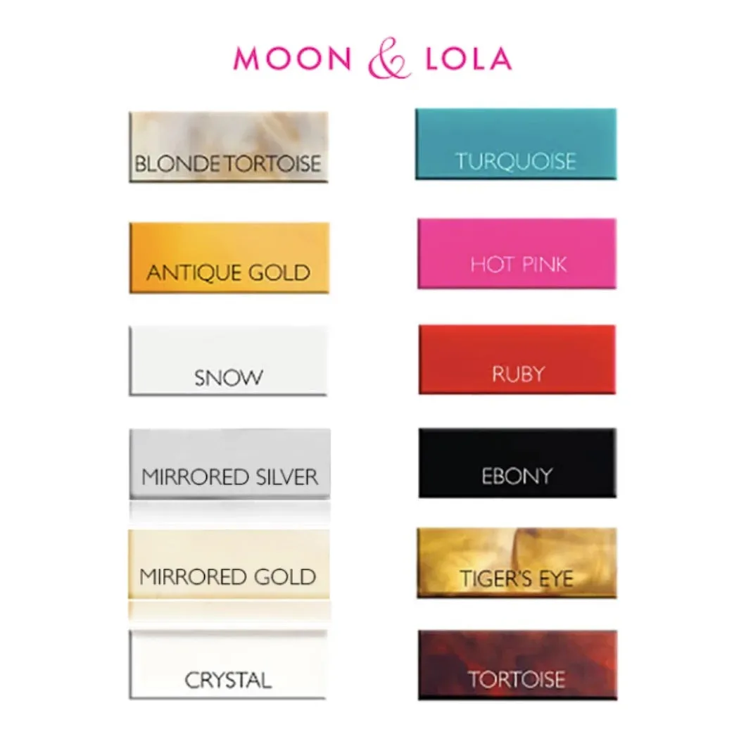 Acrylic Block Monogram Necklace by Moon and Lola