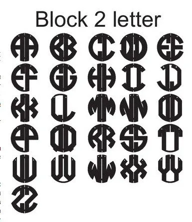 Acrylic Block Monogram Necklace by Moon and Lola