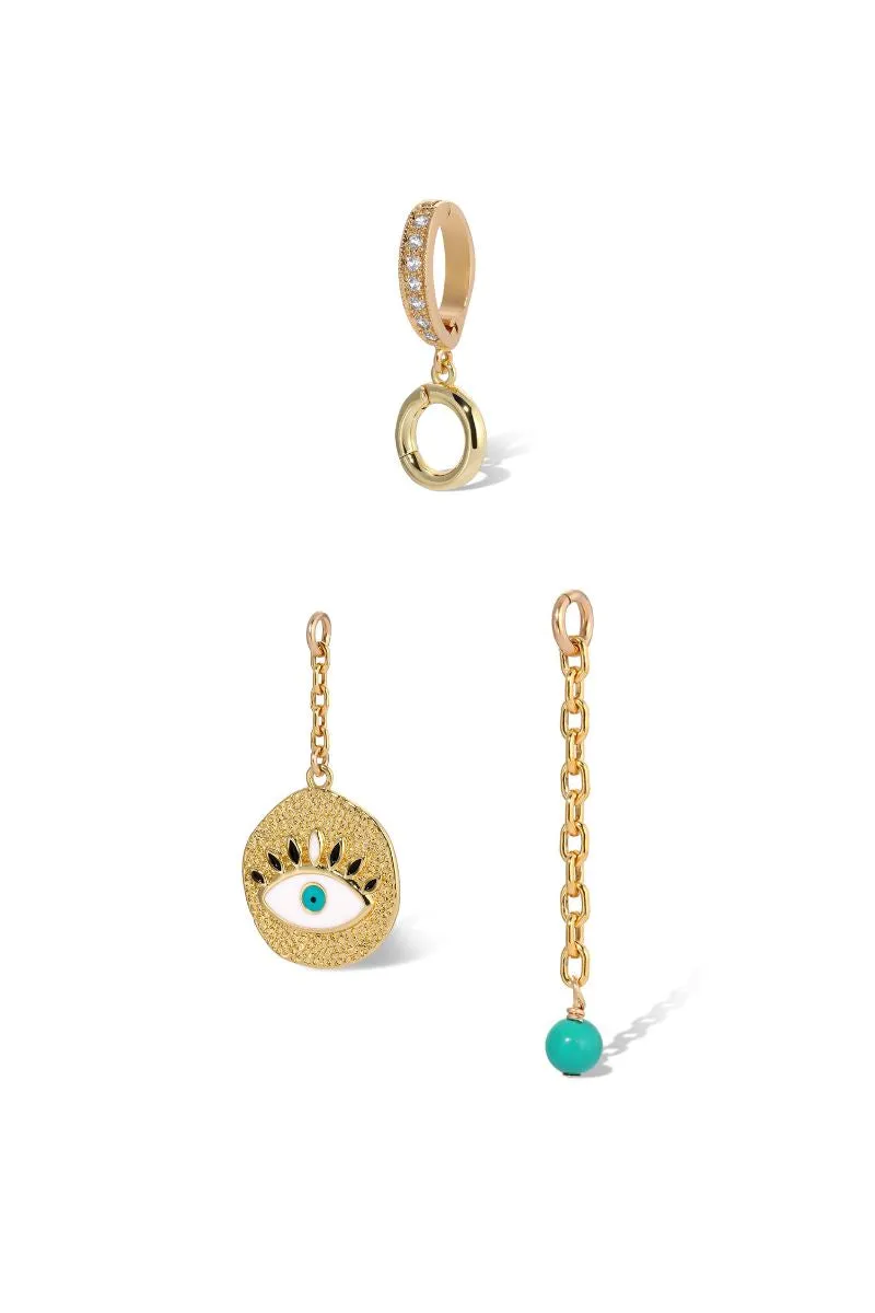 Adella Paperclip Chain Charm Necklace