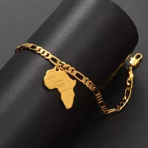 African map bracelet