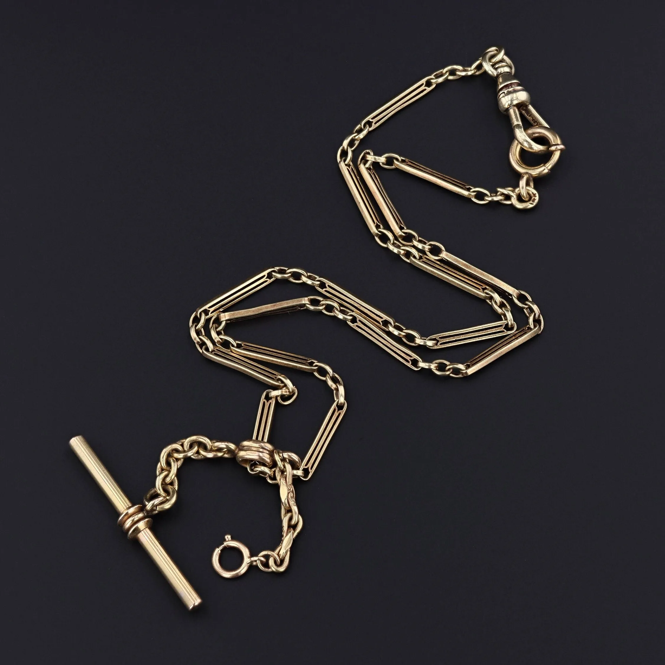 Antique Watch Chain of 14k Gold