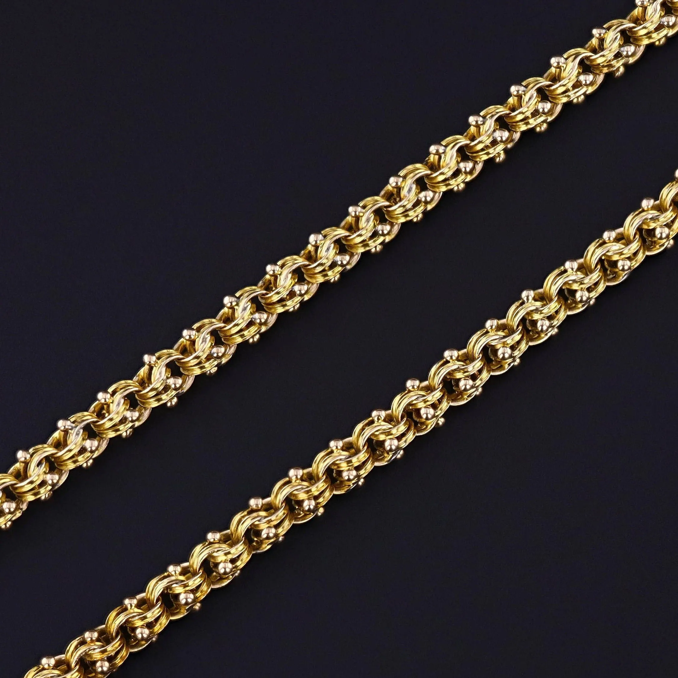 Antique Watch Chain of 9ct Gold