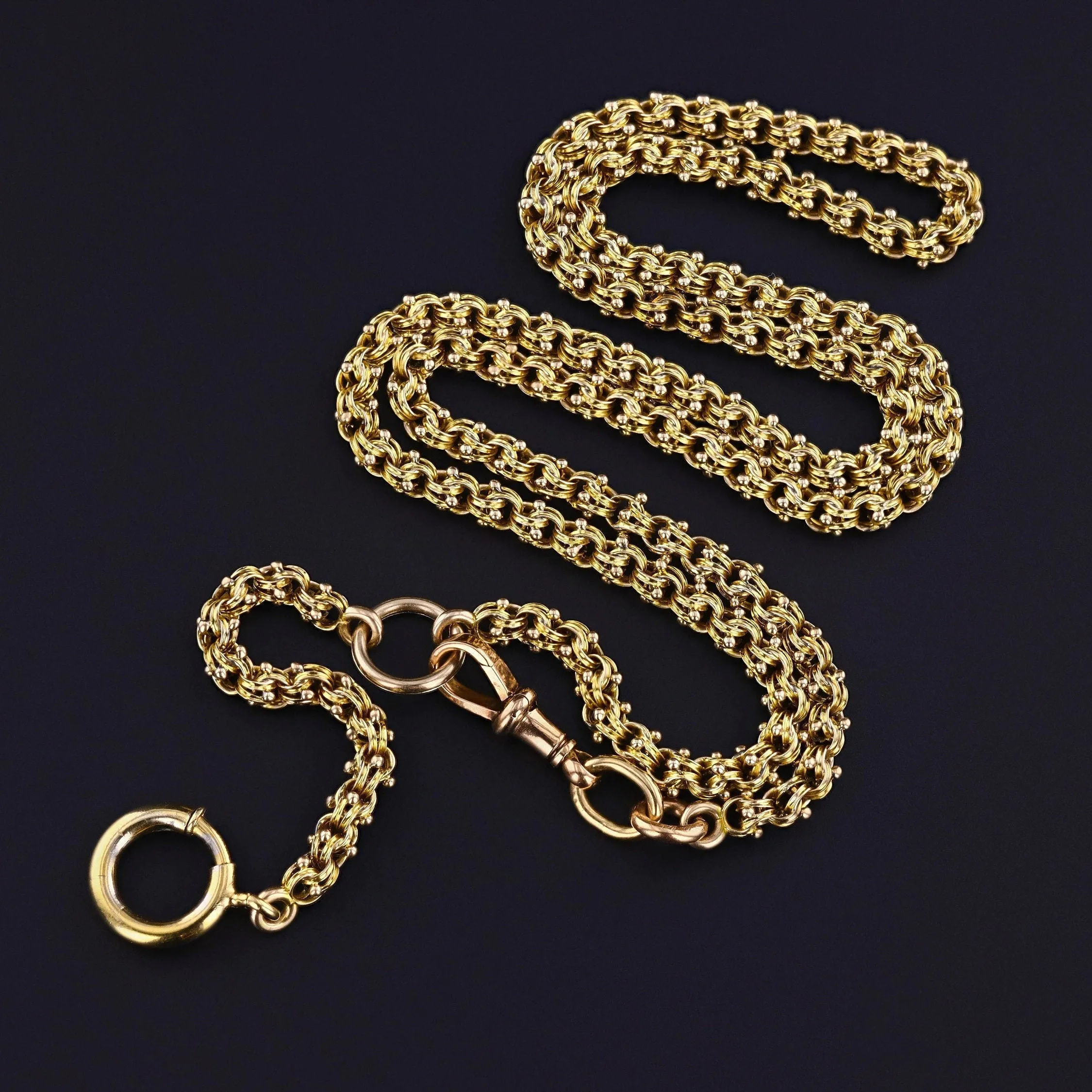 Antique Watch Chain of 9ct Gold