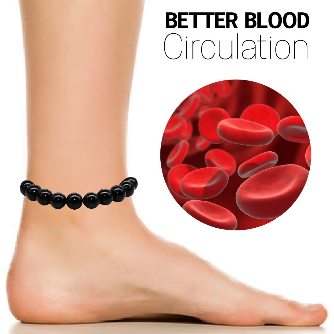 🔥🔥AntiSwelling Black Obsidian SlimmingAnklet